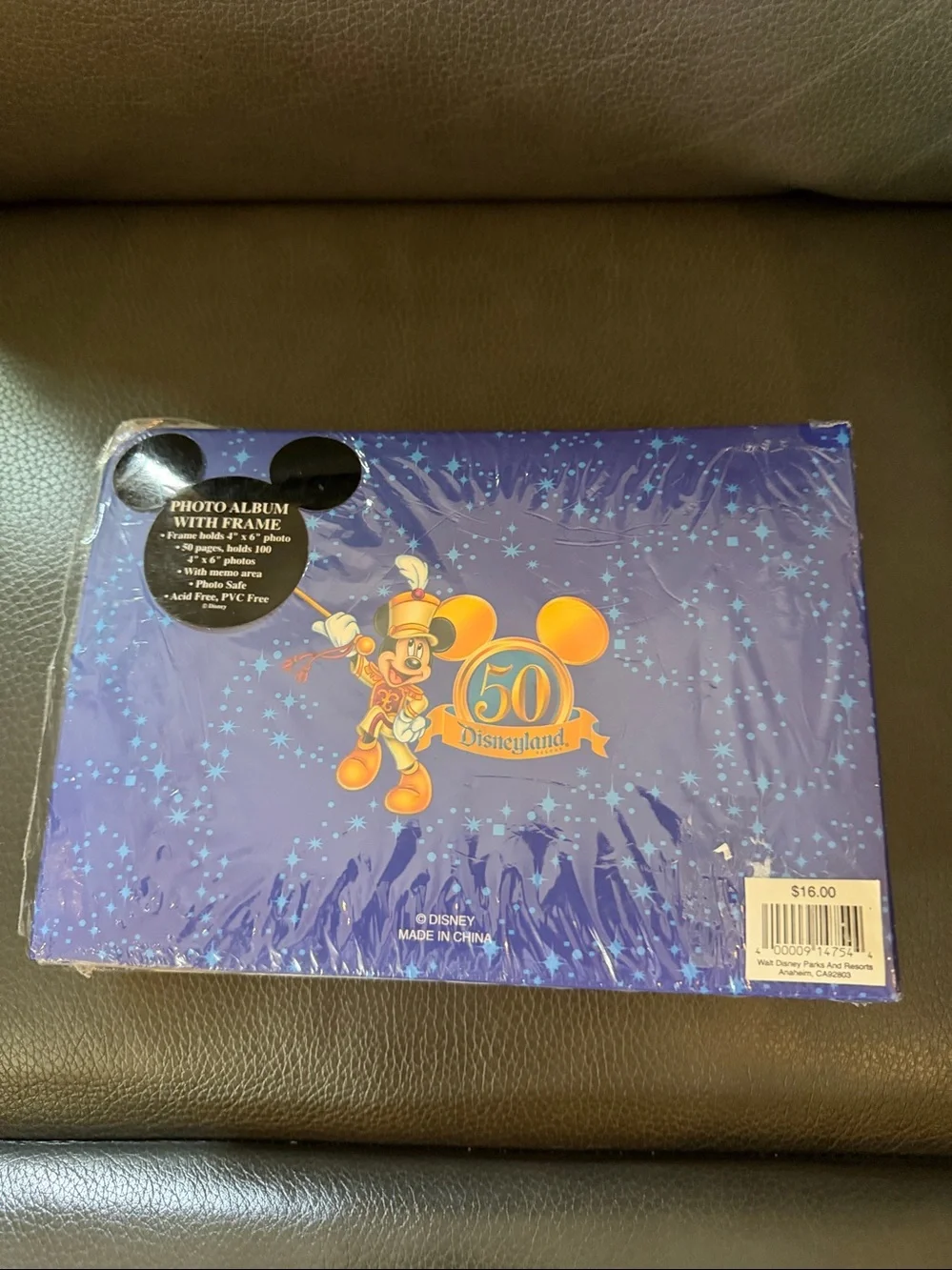 Disney Multicolor 50th Anniversary Photo Album Frame